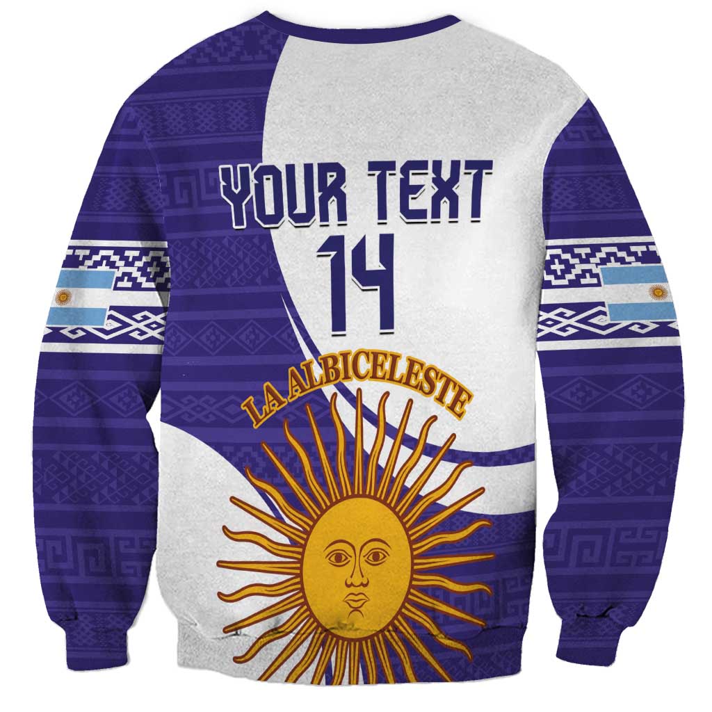 Custom Argentina Football Sweatshirt Vamos La Albiceleste - Purple Version - Wonder Print Shop