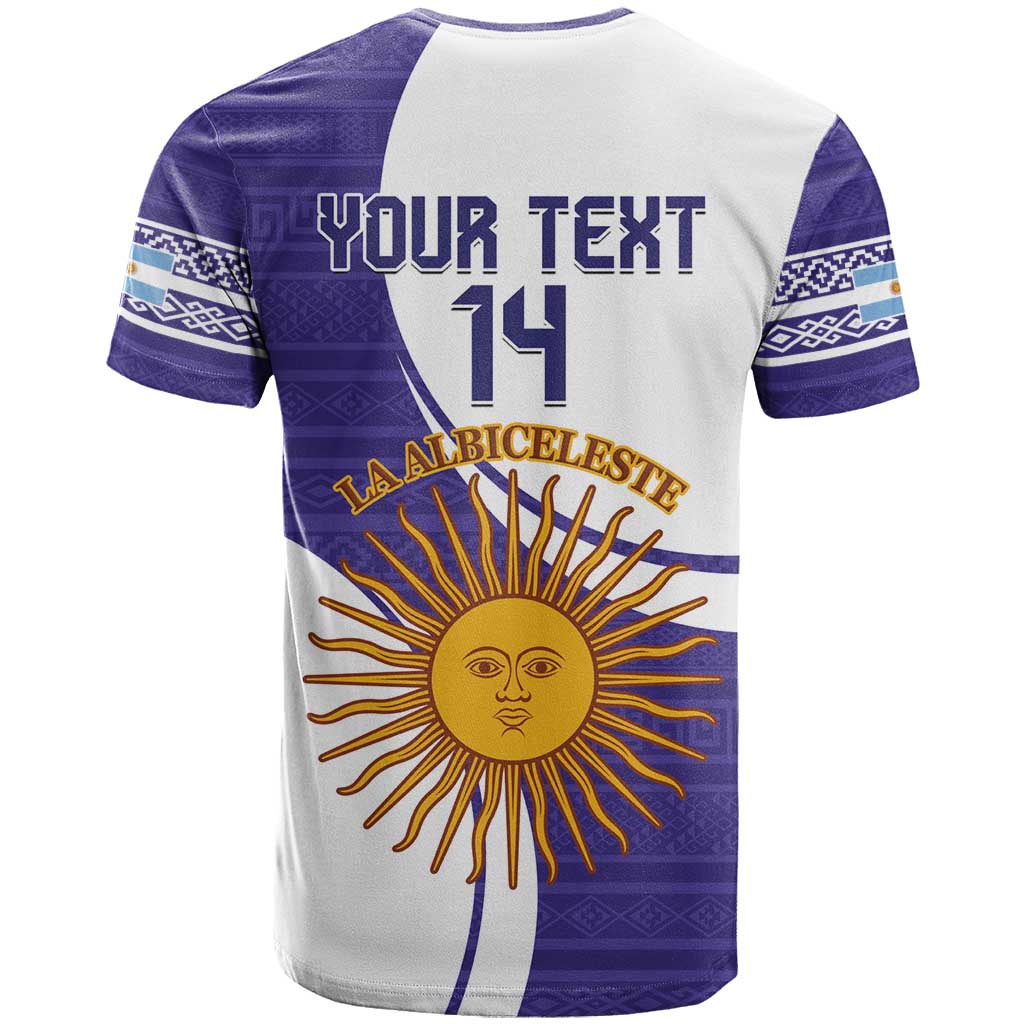 Custom Argentina Football T Shirt Vamos La Albiceleste - Purple Version - Wonder Print Shop