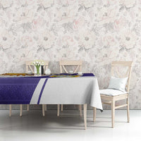 Custom Argentina Football Tablecloth Vamos La Albiceleste - Purple Version - Wonder Print Shop