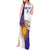 Custom Argentina Football Tank Maxi Dress Vamos La Albiceleste - Purple Version - Wonder Print Shop