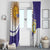 Custom Argentina Football Window Curtain Vamos La Albiceleste - Purple Version - Wonder Print Shop