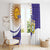 Custom Argentina Football Window Curtain Vamos La Albiceleste - Purple Version - Wonder Print Shop