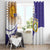 Custom Argentina Football Window Curtain Vamos La Albiceleste - Purple Version - Wonder Print Shop