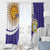 Custom Argentina Football Window Curtain Vamos La Albiceleste - Purple Version - Wonder Print Shop