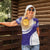 Custom Argentina Football Women Polo Shirt Vamos La Albiceleste - Purple Version - Wonder Print Shop