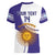 Custom Argentina Football Women V-Neck T-Shirt Vamos La Albiceleste - Purple Version - Wonder Print Shop