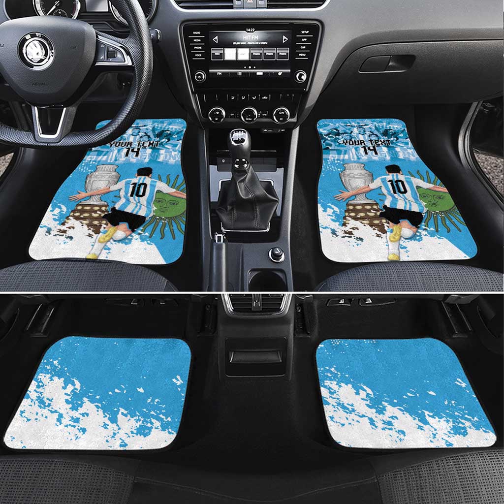 Custom Argentina Football 2024 Car Mats Vamos La Seleccion We Are The Champions - Wonder Print Shop