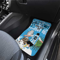 Custom Argentina Football 2024 Car Mats Vamos La Seleccion We Are The Champions - Wonder Print Shop