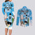 Custom Argentina Football 2024 Couples Matching Long Sleeve Bodycon Dress and Long Sleeve Button Shirt Vamos La Seleccion We Are The Champions - Wonder Print Shop