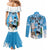 Custom Argentina Football 2024 Couples Matching Mermaid Dress and Long Sleeve Button Shirt Vamos La Seleccion We Are The Champions