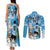 Custom Argentina Football 2024 Couples Matching Tank Maxi Dress and Long Sleeve Button Shirt Vamos La Seleccion We Are The Champions - Wonder Print Shop