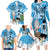 Custom Argentina Football 2024 Family Matching Long Sleeve Bodycon Dress and Hawaiian Shirt Vamos La Seleccion We Are The Champions - Wonder Print Shop