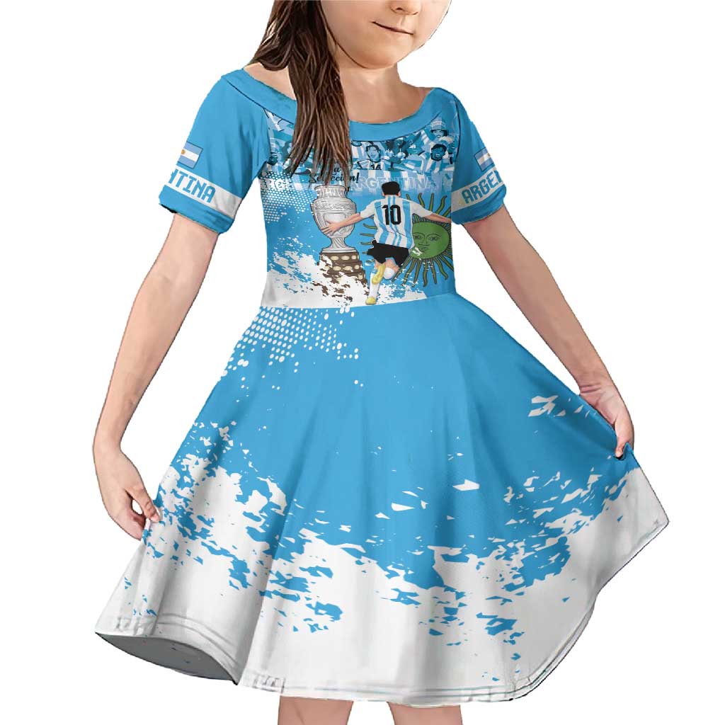 Custom Argentina Football 2024 Family Matching Mermaid Dress and Hawaiian Shirt Vamos La Seleccion We Are The Champions - Wonder Print Shop