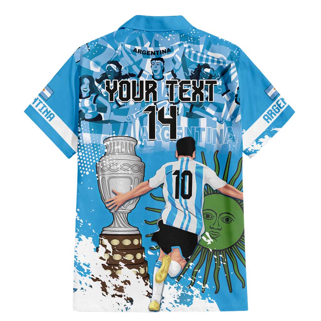 Custom Argentina Football 2024 Family Matching Mermaid Dress and Hawaiian Shirt Vamos La Seleccion We Are The Champions - Wonder Print Shop