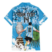 Custom Argentina Football 2024 Family Matching Mermaid Dress and Hawaiian Shirt Vamos La Seleccion We Are The Champions - Wonder Print Shop