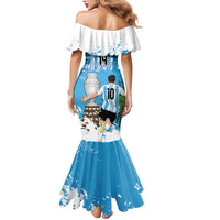 Custom Argentina Football 2024 Family Matching Mermaid Dress and Hawaiian Shirt Vamos La Seleccion We Are The Champions - Wonder Print Shop
