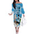 Custom Argentina Football 2024 Family Matching Off The Shoulder Long Sleeve Dress and Hawaiian Shirt Vamos La Seleccion We Are The Champions - Wonder Print Shop