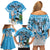 Custom Argentina Football 2024 Family Matching Off Shoulder Short Dress and Hawaiian Shirt Vamos La Seleccion We Are The Champions - Wonder Print Shop