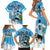 Custom Argentina Football 2024 Family Matching Short Sleeve Bodycon Dress and Hawaiian Shirt Vamos La Seleccion We Are The Champions - Wonder Print Shop
