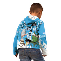 Custom Argentina Football 2024 Kid Hoodie Vamos La Seleccion We Are The Champions - Wonder Print Shop