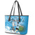 Custom Argentina Football 2024 Leather Tote Bag Vamos La Seleccion We Are The Champions - Wonder Print Shop