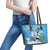 Custom Argentina Football 2024 Leather Tote Bag Vamos La Seleccion We Are The Champions - Wonder Print Shop