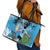 Custom Argentina Football 2024 Leather Tote Bag Vamos La Seleccion We Are The Champions - Wonder Print Shop