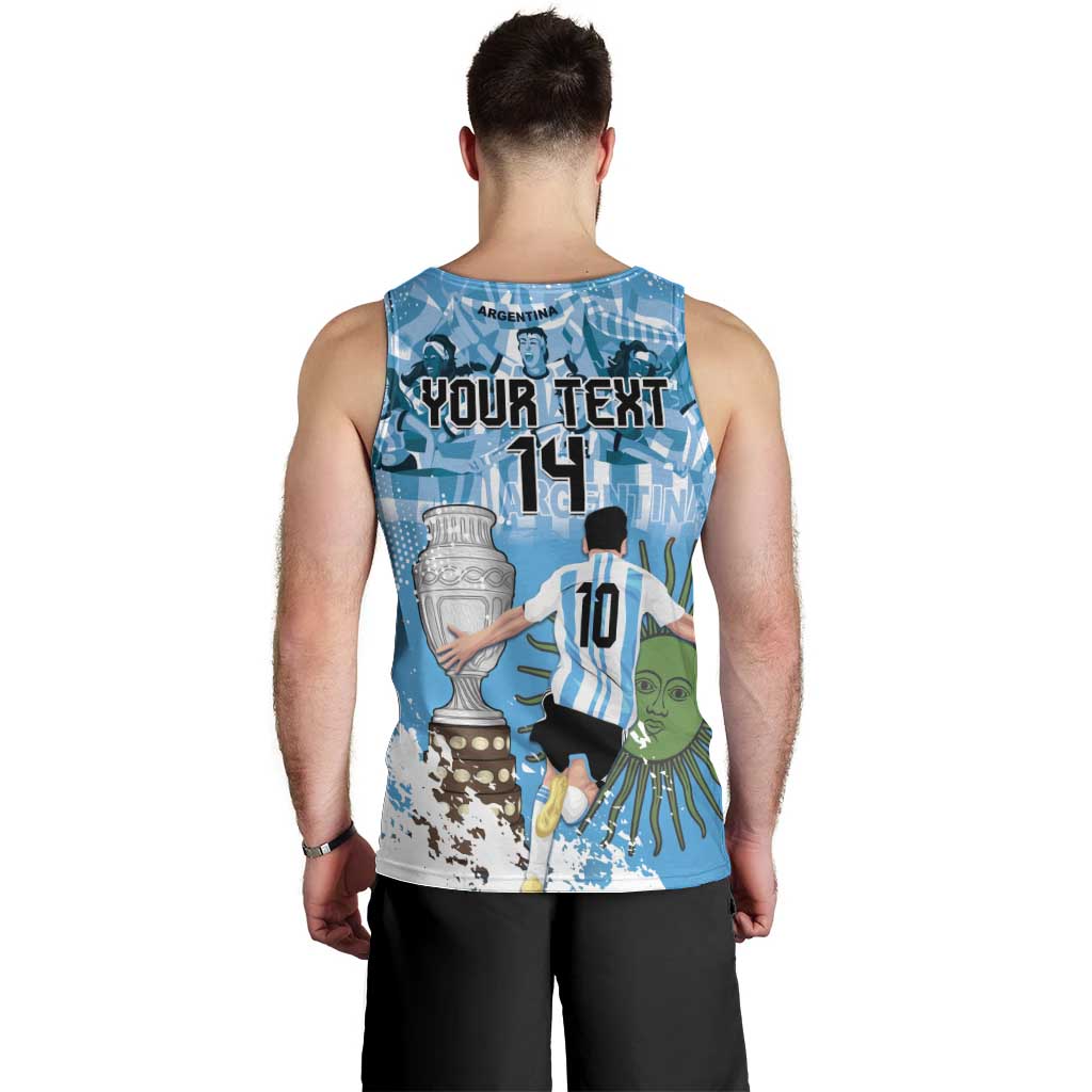 Custom Argentina Football 2024 Men Tank Top Vamos La Seleccion We Are The Champions - Wonder Print Shop