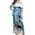 Custom Argentina Football 2024 Off Shoulder Maxi Dress Vamos La Seleccion We Are The Champions - Wonder Print Shop