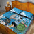 Custom Argentina Football 2024 Quilt Bed Set Vamos La Seleccion We Are The Champions - Wonder Print Shop