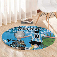 Custom Argentina Football 2024 Round Carpet Vamos La Seleccion We Are The Champions