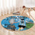 Custom Argentina Football 2024 Round Carpet Vamos La Seleccion We Are The Champions