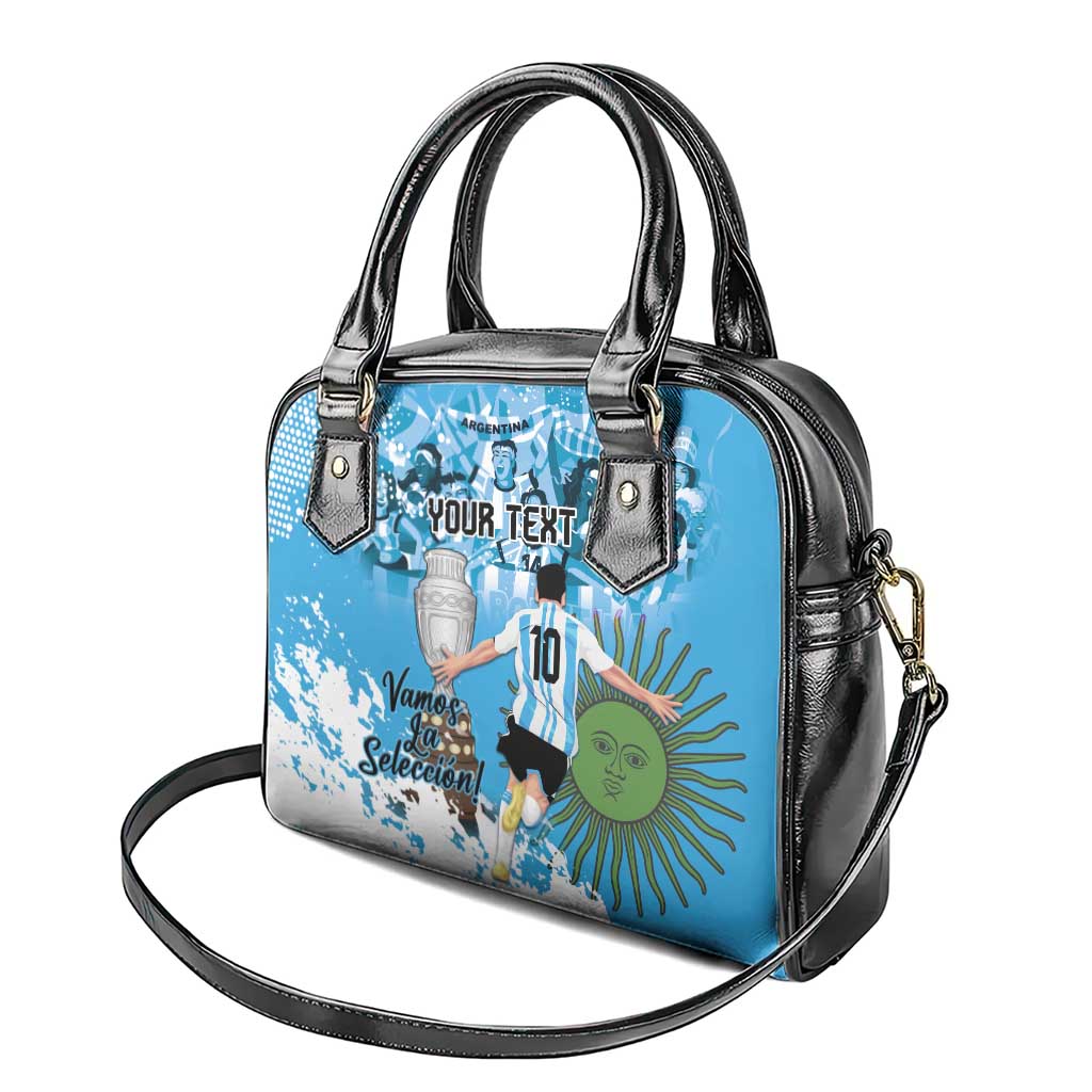 Custom Argentina Football 2024 Shoulder Handbag Vamos La Seleccion We Are The Champions