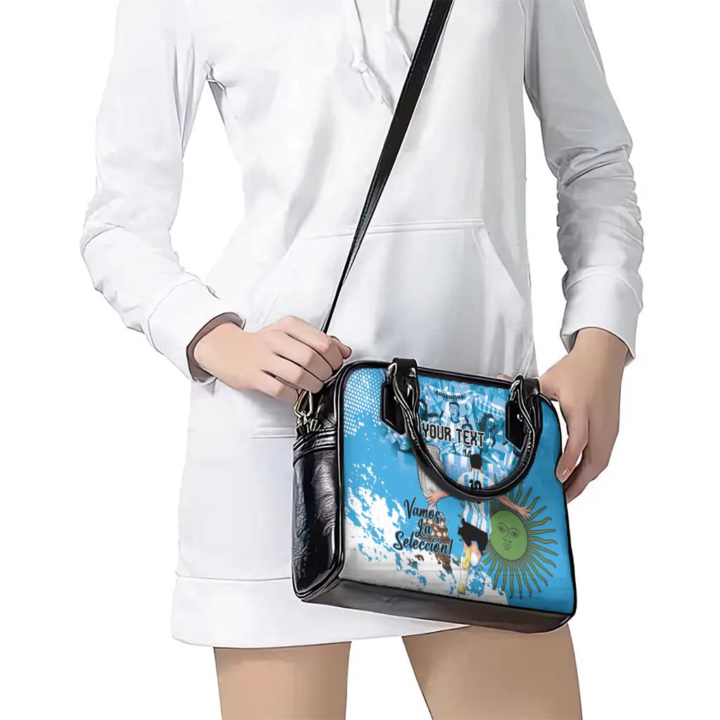 Custom Argentina Football 2024 Shoulder Handbag Vamos La Seleccion We Are The Champions