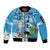 Custom Argentina Football 2024 Sleeve Zip Bomber Jacket Vamos La Seleccion We Are The Champions - Wonder Print Shop