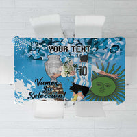 Custom Argentina Football 2024 Tablecloth Vamos La Seleccion We Are The Champions - Wonder Print Shop