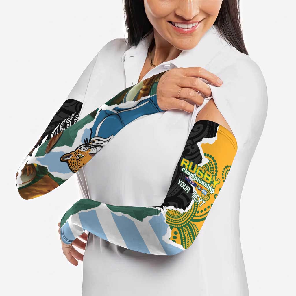 Rugby 2025 Championship Arm Sleeves Southern Hemisphere Countries Mascots - Wonder Print Shop