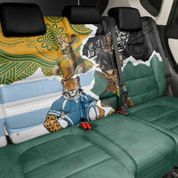 Rugby 2025 Championship Back Car Seat Cover Southern Hemisphere Countries Mascots - Wonder Print Shop