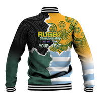 Personalised Rugby 2025 Championship Baseball Jacket Southern Hemisphere Countries Mascots - Wonder Print Shop