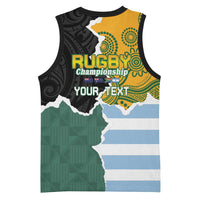 Personalised Rugby 2025 Championship Basketball Jersey Southern Hemisphere Countries Mascots - Wonder Print Shop