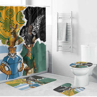 Rugby 2025 Championship Bathroom Set Southern Hemisphere Countries Mascots - Wonder Print Shop