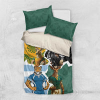Rugby 2025 Championship Bedding Set Southern Hemisphere Countries Mascots - Wonder Print Shop