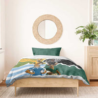 Rugby 2025 Championship Bedding Set Southern Hemisphere Countries Mascots - Wonder Print Shop