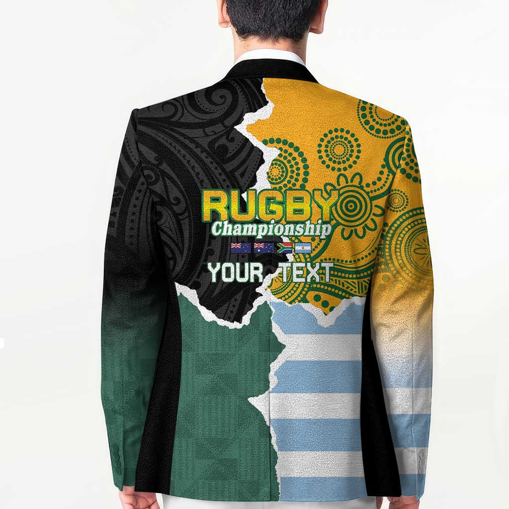 Personalised Rugby 2025 Championship Blazer Southern Hemisphere Countries Mascots - Wonder Print Shop
