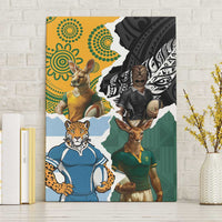 Rugby 2025 Championship Canvas Wall Art Southern Hemisphere Countries Mascots - Wonder Print Shop