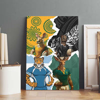 Rugby 2025 Championship Canvas Wall Art Southern Hemisphere Countries Mascots - Wonder Print Shop