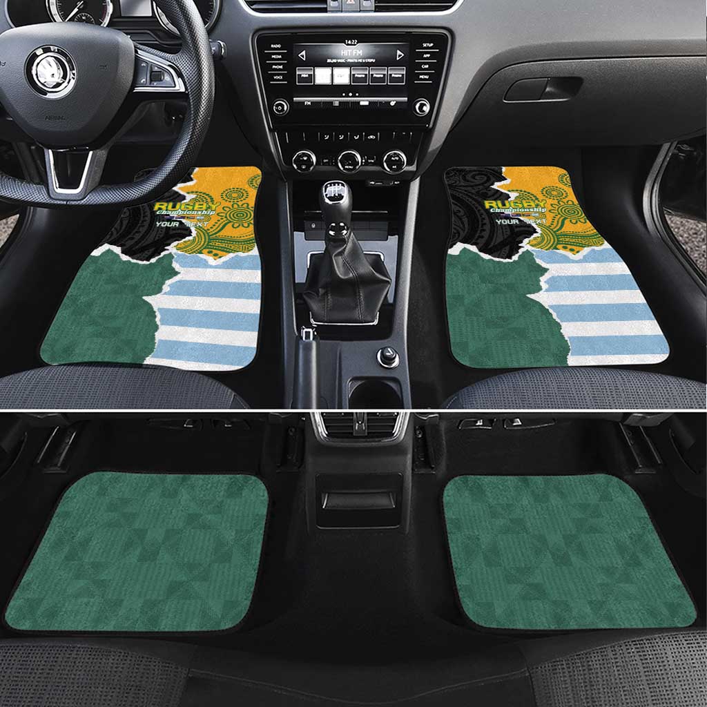 Rugby 2025 Championship Car Mats Southern Hemisphere Countries Mascots - Wonder Print Shop