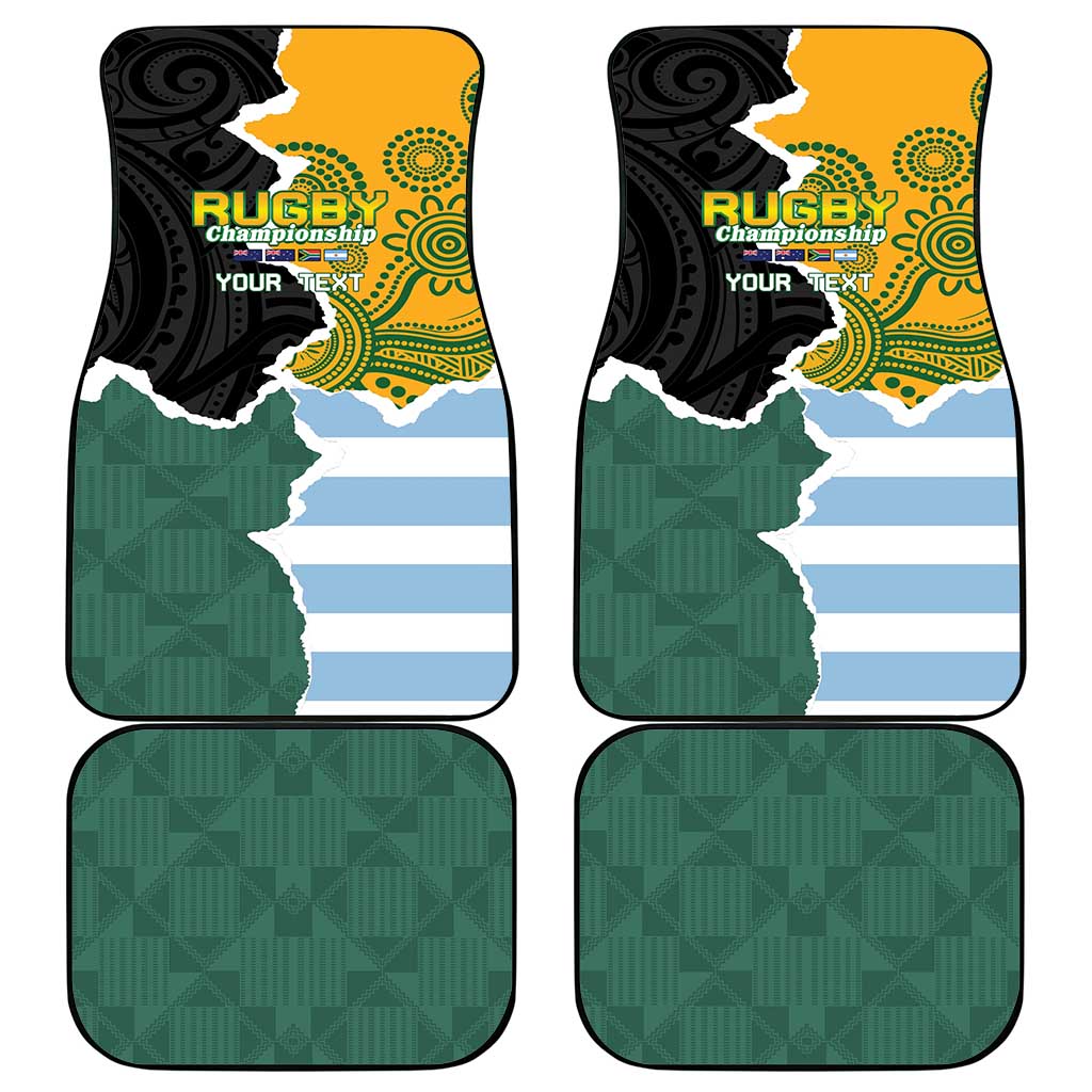 Rugby 2025 Championship Car Mats Southern Hemisphere Countries Mascots - Wonder Print Shop