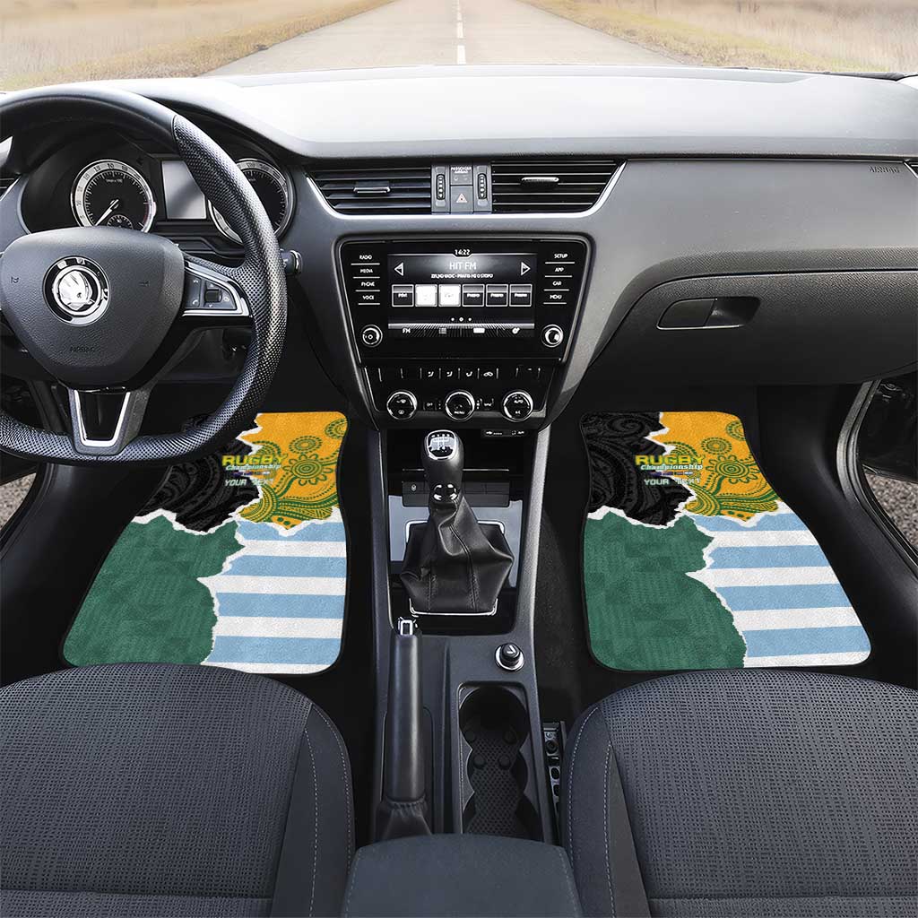 Rugby 2025 Championship Car Mats Southern Hemisphere Countries Mascots - Wonder Print Shop