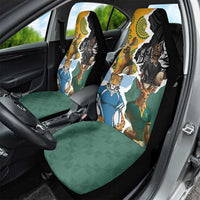 Rugby 2025 Championship Car Seat Cover Southern Hemisphere Countries Mascots - Wonder Print Shop